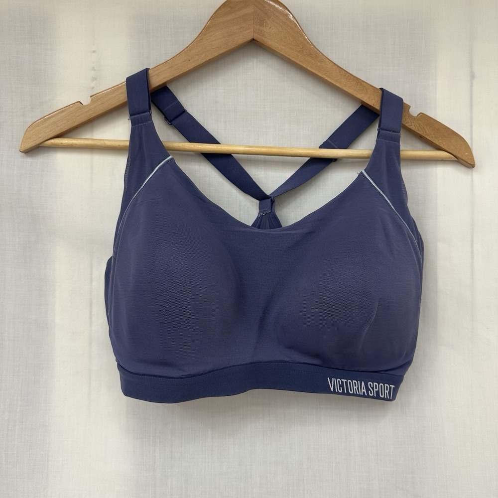 Women's Victoria Sports Bra Sz 34DD Purple Blue Lightweight Excellent‎ Condition